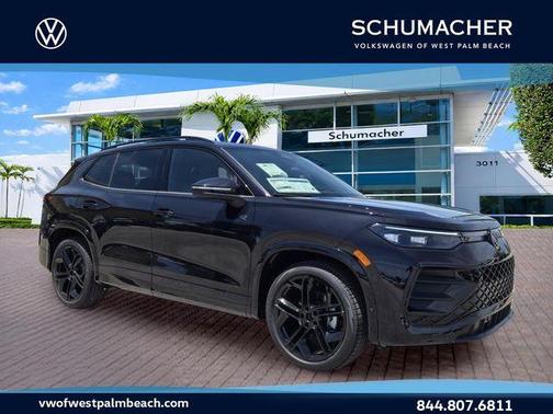 Deep Black Pearl Effect 2026 Volkswagen Tiguan 2.0T SE R-Line Black