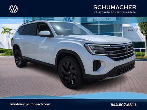 Opal White Pearl 2026 Volkswagen Atlas 2.0T SE w/Technology