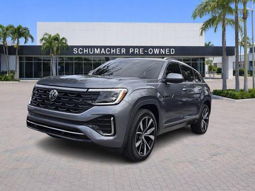 Platinum Gray Metallic 2024 Volkswagen Atlas Cross Sport 2.0T SEL Premium R-Line