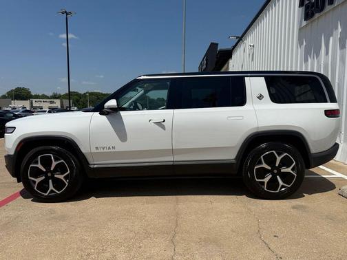 Glacier White 2024 Rivian R1S Adventure