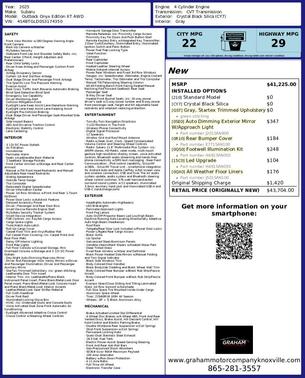 2025 Subaru Outback Onyx Edition XT