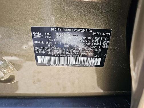 2025 Subaru Outback Touring