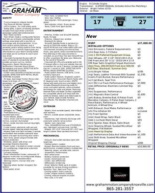 Bright Yellow 2018 Chevrolet Camaro 1SS