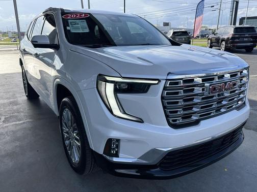 White Frost Tricoat 2024 GMC Acadia Denali