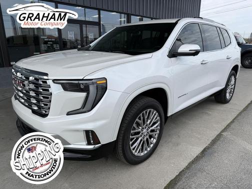 White Frost Tricoat 2024 GMC Acadia Denali