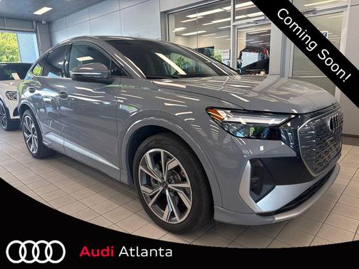 Pebble Gray 2025 Audi Q4 e-tron Sportback Premium 55 quattro