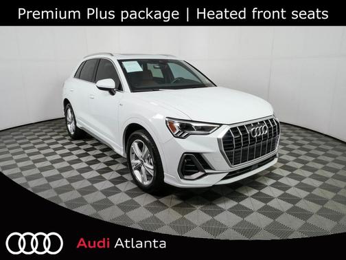 Glacier White Metallic 2023 Audi Q3 45 S line Premium Plus