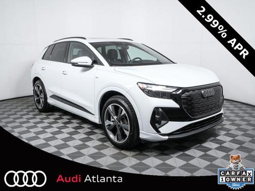 Glacier White Metallic 2024 Audi Q4 e-tron Premium Plus 55 quattro