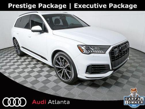 Glacier White Metallic 2023 Audi Q7 55 Prestige