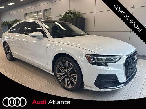 Glacier White Metallic 2023 Audi A8 L 55 TFSI quattro Tiptronic