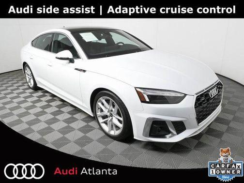 Glacier White Metallic 2023 Audi A5 Sportback 45 S Line Premium