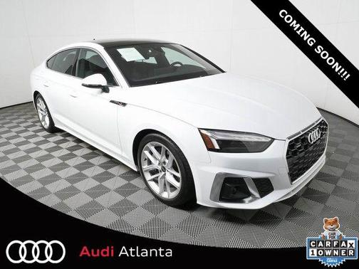 Glacier White Metallic 2023 Audi A5 Sportback 45 S Line Premium