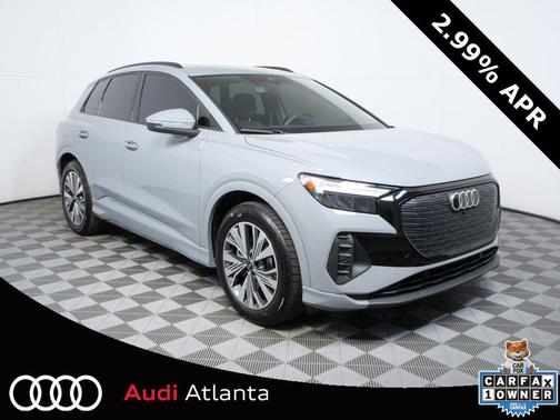 Pebble Gray 2025 Audi Q4 e-tron Premium 45 quattro