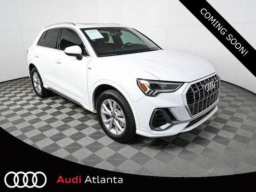 Glacier White Metallic 2024 Audi Q3 45 S line Premium Plus