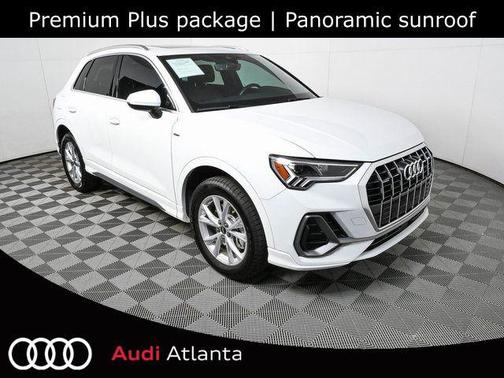 Glacier White Metallic 2024 Audi Q3 45 S line Premium Plus
