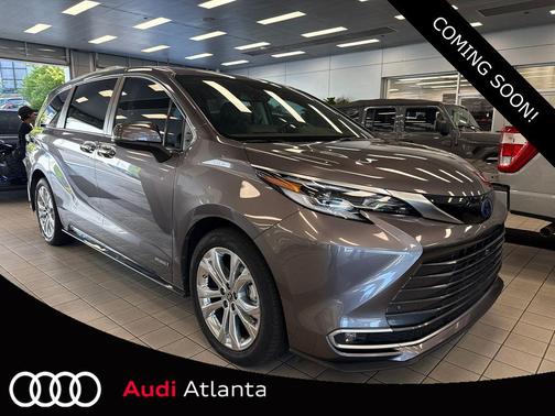 Predawn Gray Mica 2021 Toyota Sienna Platinum 7 Passenger