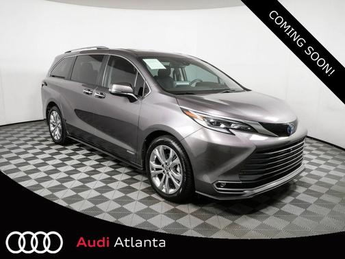 Predawn Gray Mica 2021 Toyota Sienna Platinum 7 Passenger