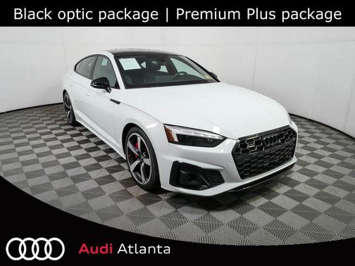 Glacier White Metallic 2023 Audi A5 Sportback 45 S Line Premium Plus