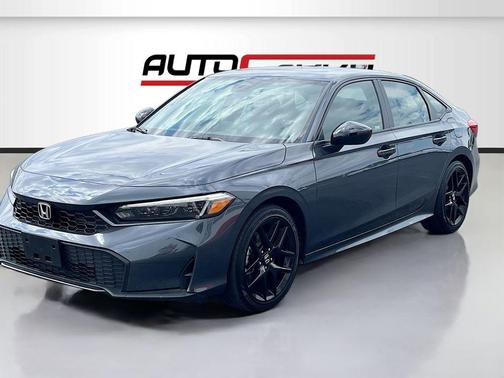 Charcoal 2025 Honda Civic Hybrid Sport