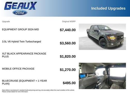 Agate Black Metallic 2025 Ford F-150 XLT