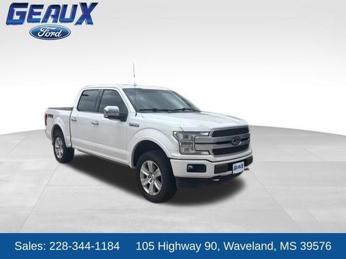 White Platinum Clearcoat Metallic 2019 Ford F-150 Platinum