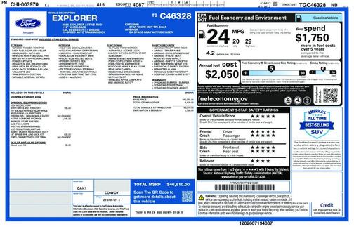 White Metallic 2026 Ford Explorer Active