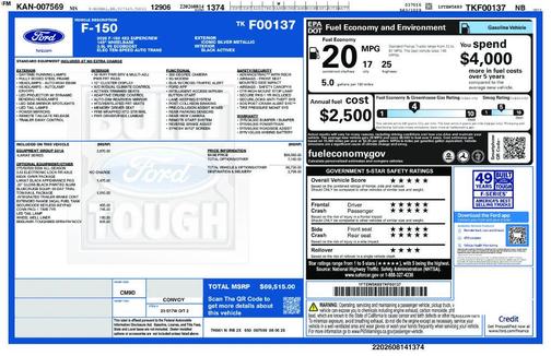 Silver Metallic 2026 Ford F-150 Lariat
