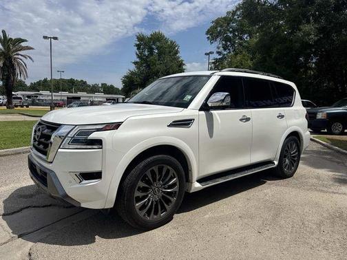 Aspen White 2021 Nissan Armada Platinum