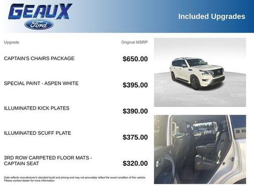Aspen White 2021 Nissan Armada Platinum