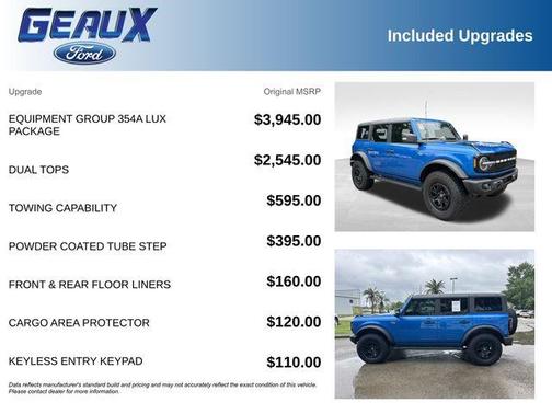 Velocity Blue Metallic 2023 Ford Bronco Wildtrak