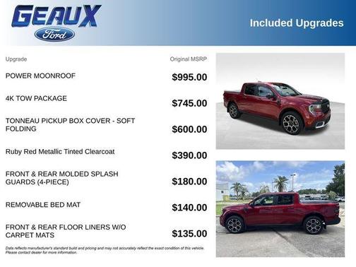 Ruby Red Metallic 2025 Ford Maverick Lariat