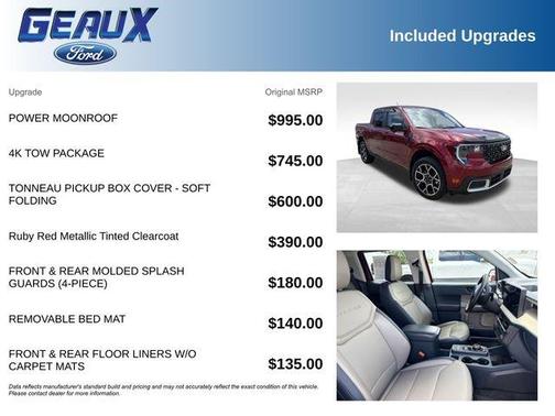 Ruby Red Metallic 2025 Ford Maverick Lariat