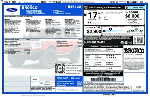 Oxford White 2026 Ford Bronco Stroppe Edition