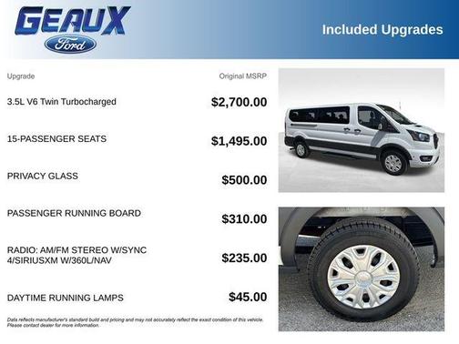 Oxford White 2025 Ford Transit-350 XLT