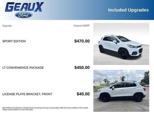 Summit White 2022 Chevrolet Trax LT