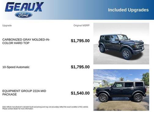 Shadow Black 2025 Ford Bronco Big Bend