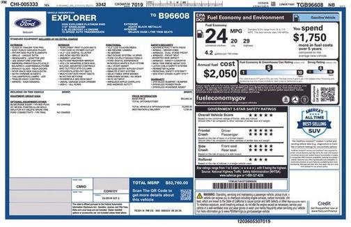 Black Metallic 2026 Ford Explorer Platinum
