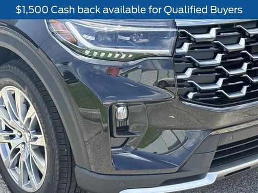 Black Metallic 2026 Ford Explorer Platinum