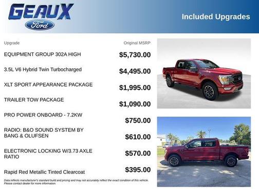 Rapid Red Metallic Tinted Clearcoat 2021 Ford F-150 XLT