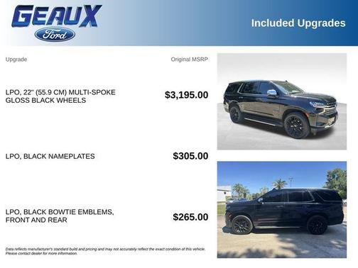 Black 2022 Chevrolet Tahoe Premier