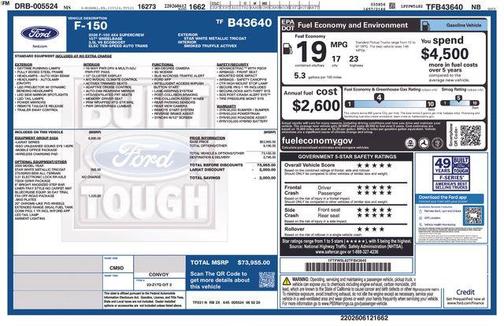 White Metallic 2026 Ford F-150 Lariat