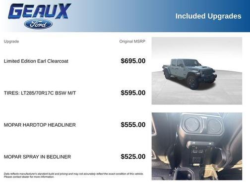 Earl Clearcoat 2023 Jeep Gladiator Mojave