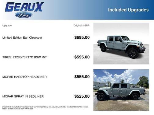 Earl Clearcoat 2023 Jeep Gladiator Mojave