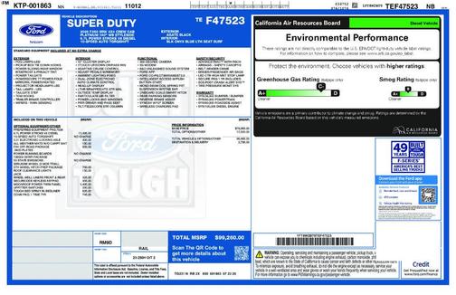 Black Metallic 2026 Ford F-250 Platinum