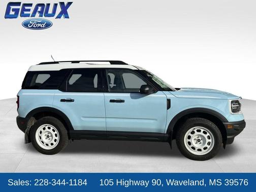 Blue 2023 Ford Bronco Sport Heritage