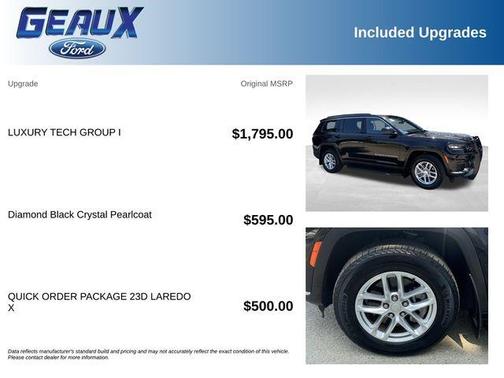 Diamond Black 2025 Jeep Grand Cherokee L Laredo