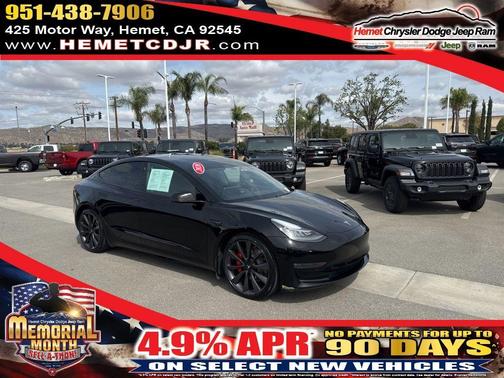 Black 2020 Tesla Model 3 Performance