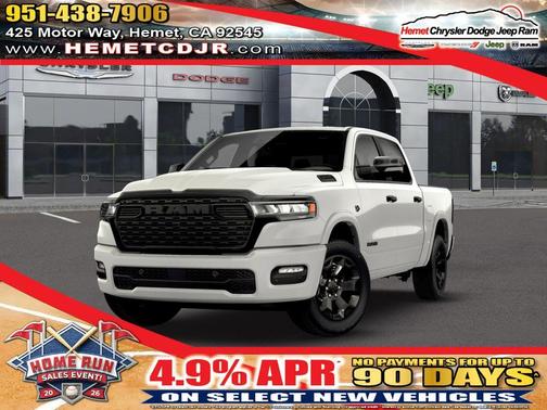 Bright White Clearcoat 2026 RAM 1500 Big Horn/Lone Star