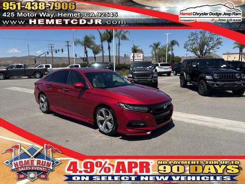 Radiant Red Metallic 2018 Honda Accord Touring