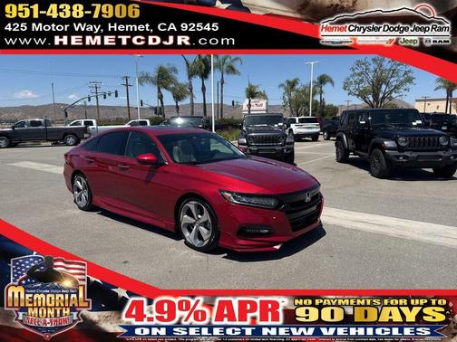 Radiant Red Metallic 2018 Honda Accord Touring